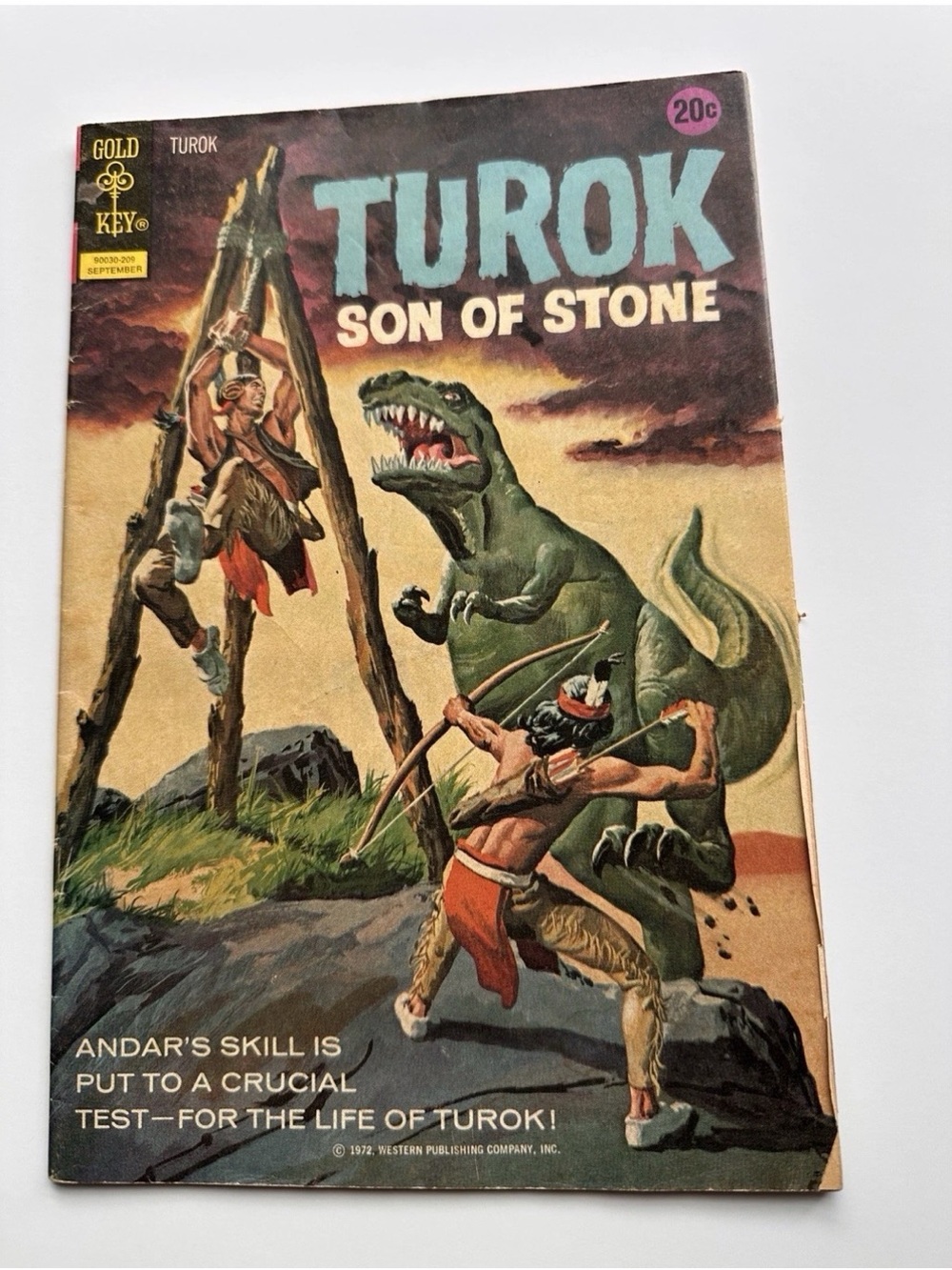 Turok Son of Stone #80 Gold Key Comics Sept 1972 Bronze Age Dinosaur Comic